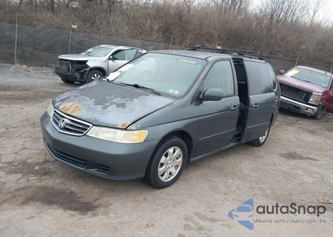 2004 Honda Odyssey Ex z USA, uszkodzony, nr VIN 5FNRL188648090552